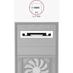 AXAGON RHD-125B Adaptor HDD/SSD 2.5 inch la 3.5 inch negru
