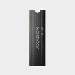AXAGON Cooler Pasiv CLR-M2L6, Pentru M.2 SSD 80mm, Aluminiu, paduri termice incluse, inaltime 6mm