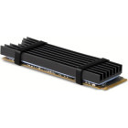 AXAGON Cooler Pasiv CLR-M2L6, Pentru M.2 SSD 80mm, Aluminiu, paduri termice incluse, inaltime 6mm