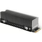 AXAGON Cooler Pasiv CLR-M2XT, Pentru M.2 SSD 80mm, Aluminiu, paduri termice incluse, inaltime 24mm