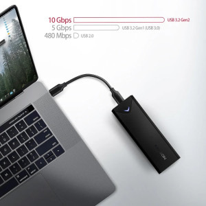 AXAGON EEM2-UB2 M.2 NVMe USB-C 3.2 Gen 2 Black