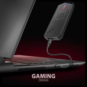 AXAGON EEM2-GAM M.2 NVMe & SATA USB-C 3.2 Gen 2 Black