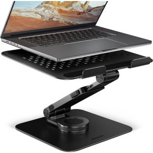 Stand/Cooler notebook AXAGON STND-LRB stand aluminiu, 10-17.3 inch, rotativ 360, pliabil, Black