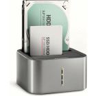 Rack AXAGON ADSA-DC Dual Clone USB-C 3.2 Gen 1 Silver