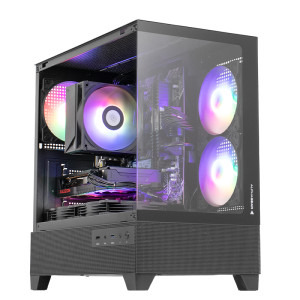 PC Gaming ZMEU Plus Comic Con Edition, AMD Ryzen 5 5600 3.5GHz, 32GB DDR4, 1TB SSD, RX 9060 8GB GDDR6, Iluminare RGB