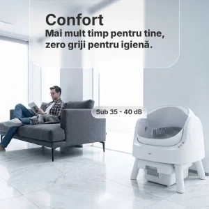 iHunt Litiera pentru pisici AutoScooper 11 Alb