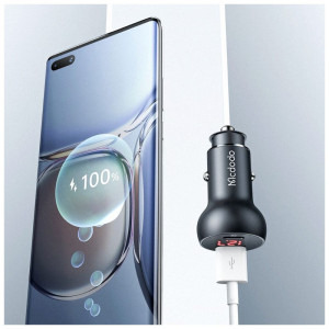 Mcdodo 1x USB-C, 1x USB-A, PD 45W, Black
