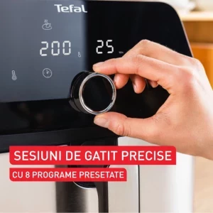 Tefal Friteuza cu aer cald Easy Fry Mega EY855D10, 2020W, 7.5L, Negru/Argintiu