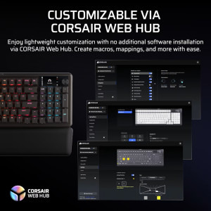 Corsair Vanguard 96 Wireless MLX Plasma Switch Mecanica + Elgato Stream Deck