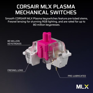 Corsair Vanguard 96 Wireless MLX Plasma Switch Mecanica + Elgato Stream Deck