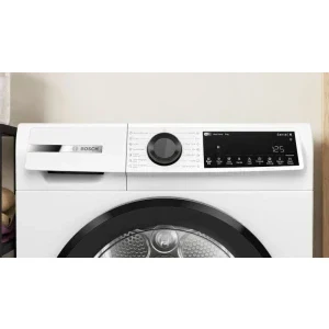 Bosch WQJ24201BY, Pompa de caldura, 9 kg, Clasa D, AutoDry, Smart Dry, Home Connect, Alb