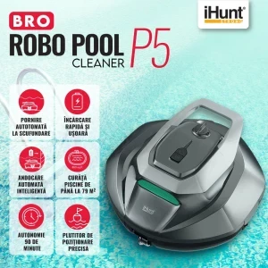 iHunt Robot de curatat piscina fara fir Bro Robo P5