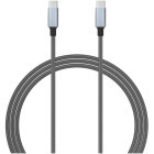 Cablu de date / adaptor Lemontti USB-C Male la USB-C Male, 1.5 m, Grey