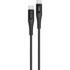 Cablu de date / adaptor Lemontti USB-C Male la USB-C Male, 65W, 1.2m, Black