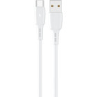 Cablu de date / adaptor Lemontti USB Male la USB-C Male, 1.2m, White