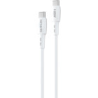 Cablu de date / adaptor Lemontti USB-C Male la USB-C Male, 65W, 1.2m, White