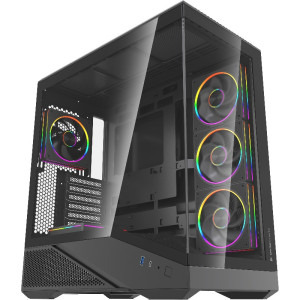 Gaming GREUCEANU Plus, AMD Ryzen 7 9800X3D 4.7GHz, 32GB DDR5, 2TB SSD, RTX 5070 Ti 16GB GDDR7, Iluminare RGB