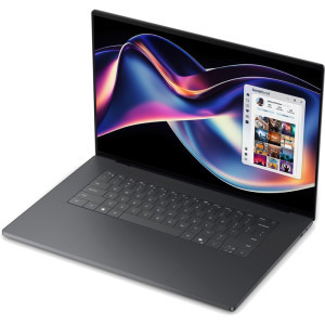 DELL 16'' XPS 16 DA16260, 3.2K OLED 20-120Hz Touch, Procesor Intel® Core™ Ultra X7 358H (18M Cache, up to 4.80 GHz), 32GB LPDDR5X, 2TB SSD, Intel Arc B390, Win 11 Pro, Graphite, 3Yr ProSupport