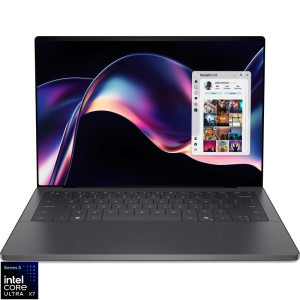Laptop DELL 14 XPS 14 DA14260, 2.8K OLED 20-120Hz Touch, Procesor Intel® Core™ Ultra X7 358H (18M Cache, up to 4.80 GHz), 32GB LPDDR5X, 1TB SSD, Intel Arc B390, Win 11 Pro, Graphite, 3Yr ProSupport