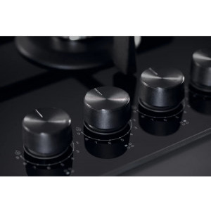 Whirlpool GOWL628NBEE, Gaz, 4 arzatoare, Gratare fonta, MultiStep, 60 cm, Negru