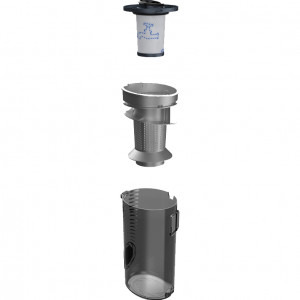 Rowenta X-Pert 6.60 Animal Care RH6878WO, 0.55L, 100W, rosu-gri, vertical