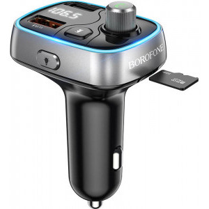 Borofone BC32 Sunlight, 2x USB, FM, Bluetooth, MP3 Player, TF card, buton apel, Black