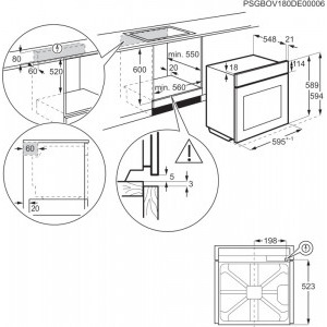 Electrolux EOD3H70X, Electric, 72 L, SteamBake, Even Cooking, Multilevel Cooking, Grill, Timer, Clasa A, Inox