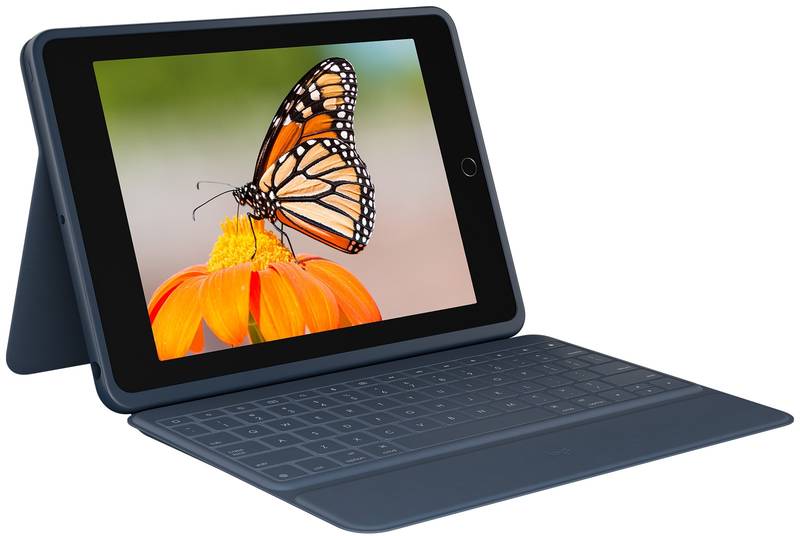 Logitech Tastatura Bluetooth Keys-To-Go, Layout UK, Classic Blue pentru iPad