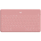 Logitech Tastatura Bluetooth Keys-To-Go, Layout UK, Blush Pink pentru iPad