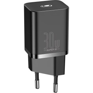 Incarcator retea Baseus Super Si, 1x USB-C, Quick Charge 30W, Black
