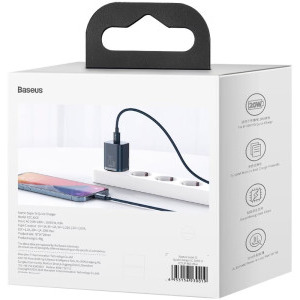 Baseus Super Si, 1x USB-C, Quick Charge 20W, Blue