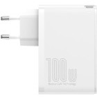 Incarcator retea Baseus GaN2 Pro, 2x USB, 2x USB-C, Quick Charge 100W, White