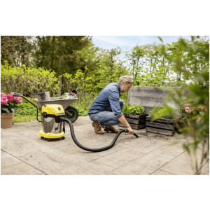 Karcher WD 3-18 S / Battery Set, cu sac, 17L, Galben/Negru