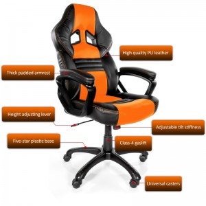 Arozzi Monza Black/Orange