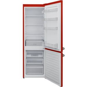 Fram FC-VRL2681RDE++, 268 L, Clasa E, Less Frost, Control mecanic, Iluminare LED, 170 cm, Rosu