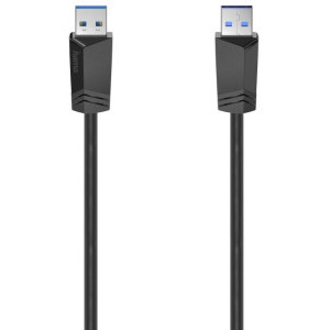 Cablu periferice Hama USB tip A 3.2 Gen 1 Male la USB tip A 3.2 Gen 1 Male, 1.5 m, Negru