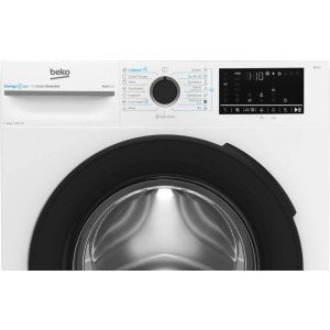 Beko BM3WFST411415W, 11 kg, 1400 RPM, Clasa A, ProSmart Inverter, EnergySpin, SteamTherapy, SteamCure, Iron Fast, Alb