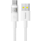 Cablu de date / adaptor Baseus Display, USB Male la USB-C Male, 100 W, 2 m, White
