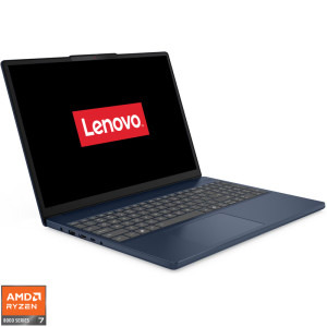 Laptop Lenovo 15.3 IdeaPad Slim 3 15AHP10, WUXGA IPS, Procesor AMD Ryzen™ 7 8840HS (16M Cache, up to 5.10 GHz), 16GB DDR5, 1TB SSD, AMD Radeon 780M, No OS, Cosmic Blue