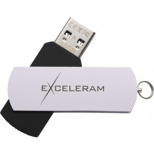 Exceleram P2 64GB USB 2.0 White/Black
