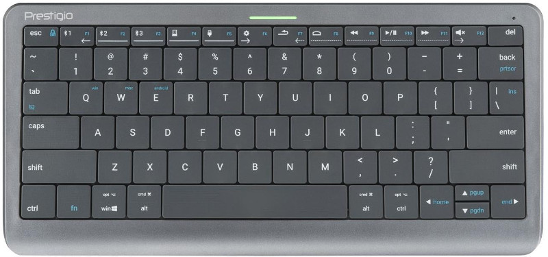 Tastatura SMART Prestigio Click&Touch, Bluetooth, TouchPad, Space Grey