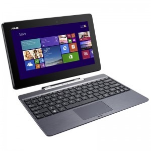 ASUS Transformer Book T100AF, 10.1 inch IPS MultiTouch, Intel Atom Processor Z3735F (2M Cache, up to 1.83 GHz), 2GB RAM, 32GB flash, 500GB HDD, Wi-Fi, Bluetooth, Win 8.1 Bing, Black + docking