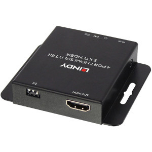 LINDY Splitter Extender HDMI & IR, 1x HDMI Female - 4x RJ-45 Female - 4x HDMI Female, pana la 50 m