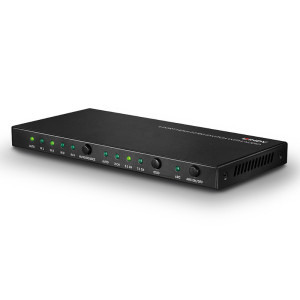 LINDY Switch HDMI 4K 60Hz, 4x HDMI In, 1x HDMI Out, Extractor Audio