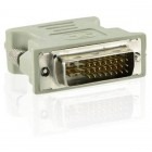 4World 1x DVI-I Male - 1x VGA Female, alb