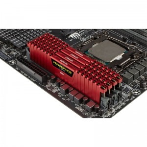 Corsair Vengeance LPX Red 32GB DDR4 2666MHz CL16 Quad Channel Kit
