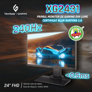 Monitor LED ViewSonic Gaming XG2431 23.8 inch FHD IPS 0.5 ms 240