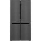 Frigider Side By Side Bosch KFN96AXEA, 605 L, No Frost, Clasa E, FreshSense, 183 cm, Inox negru