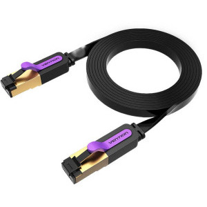 Vention CAT7 Patch Cable STP 20 m Flat Black