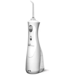 WATERPIK Irigator oral portabil WP-490, 4 capete de curatare, 2 trepte de presiune, alb